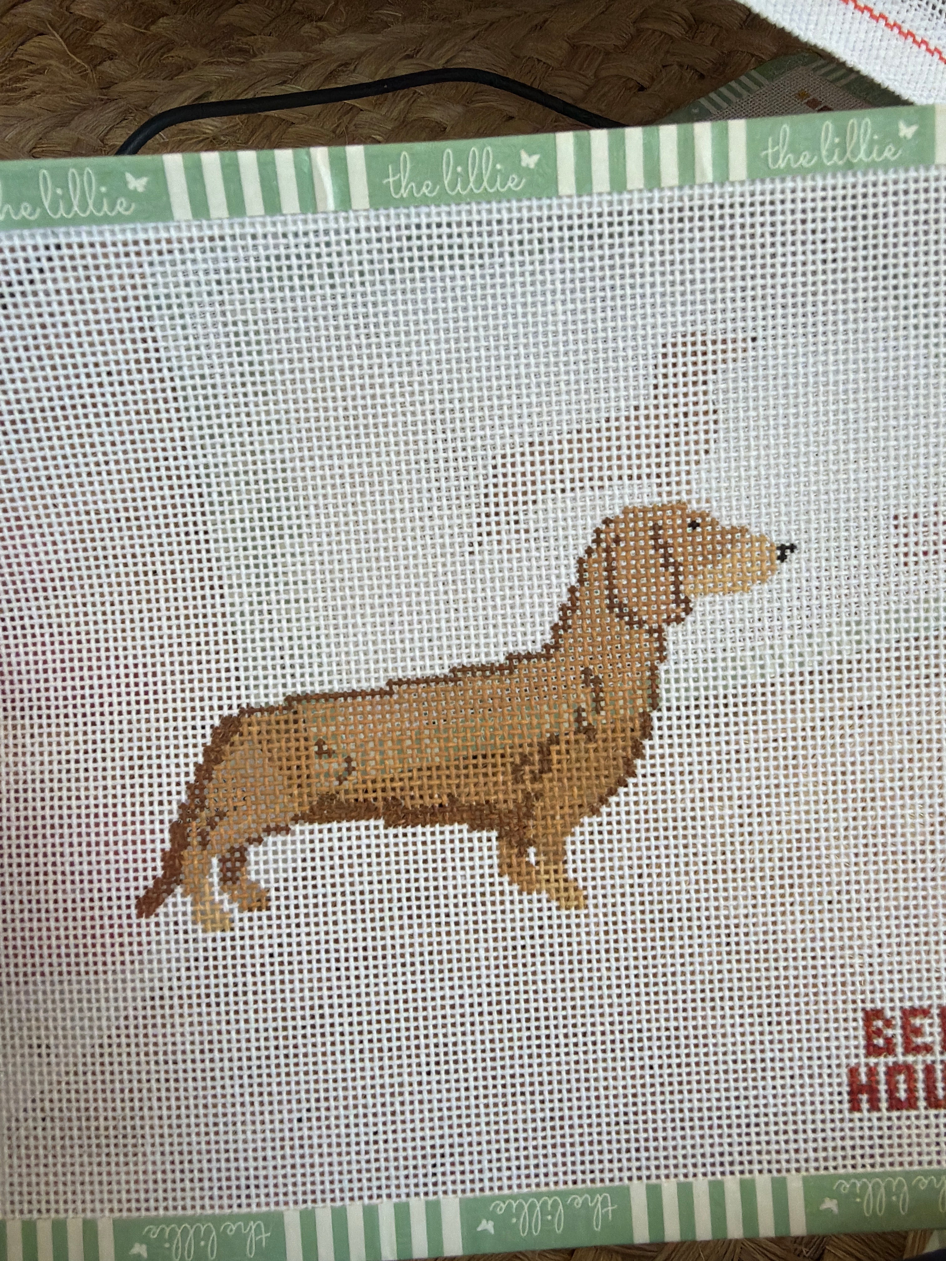 Dachshund – Red | Needlepoint Canvas