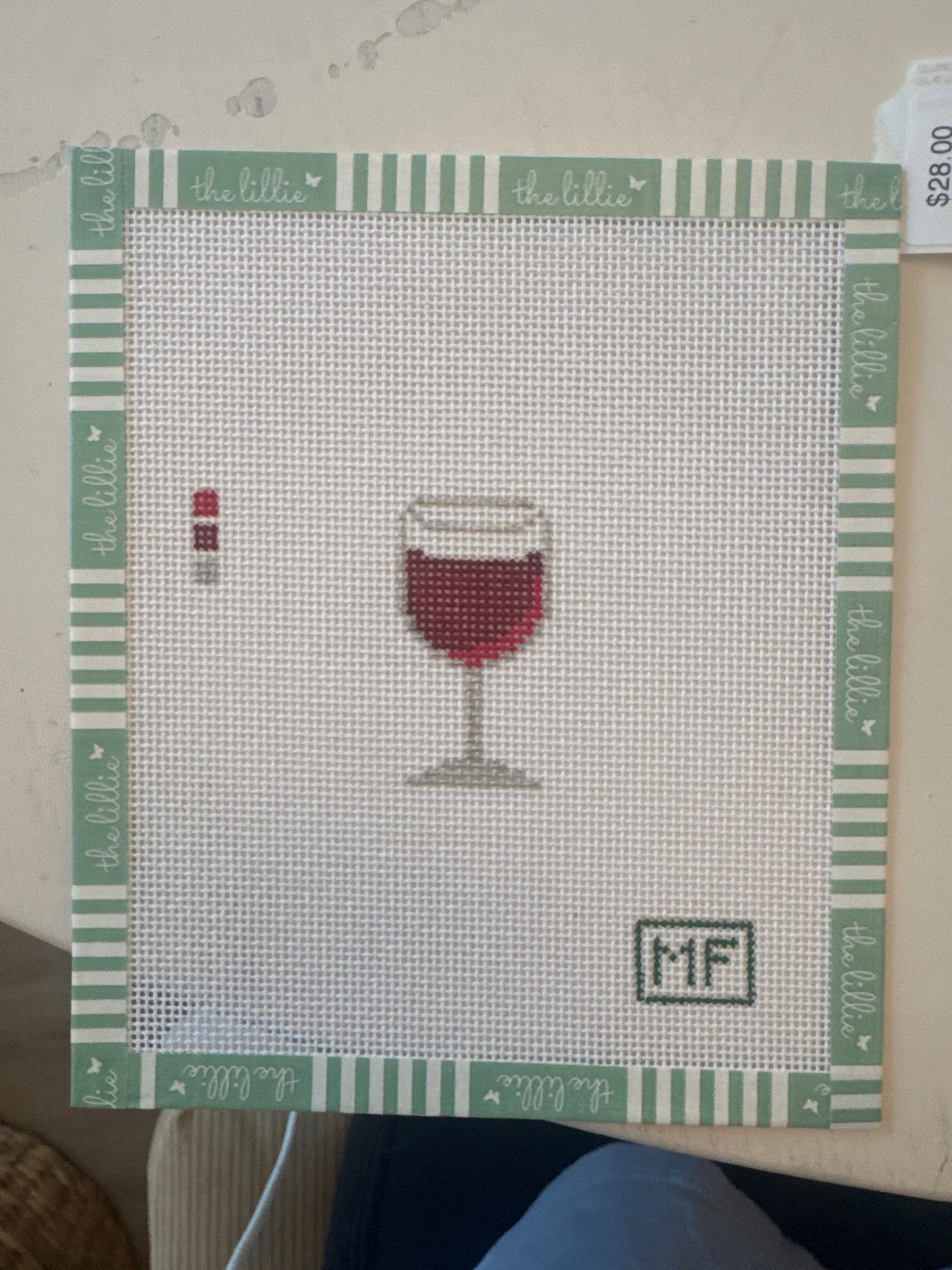 Red Wine Mini | Needlepoint Canvas