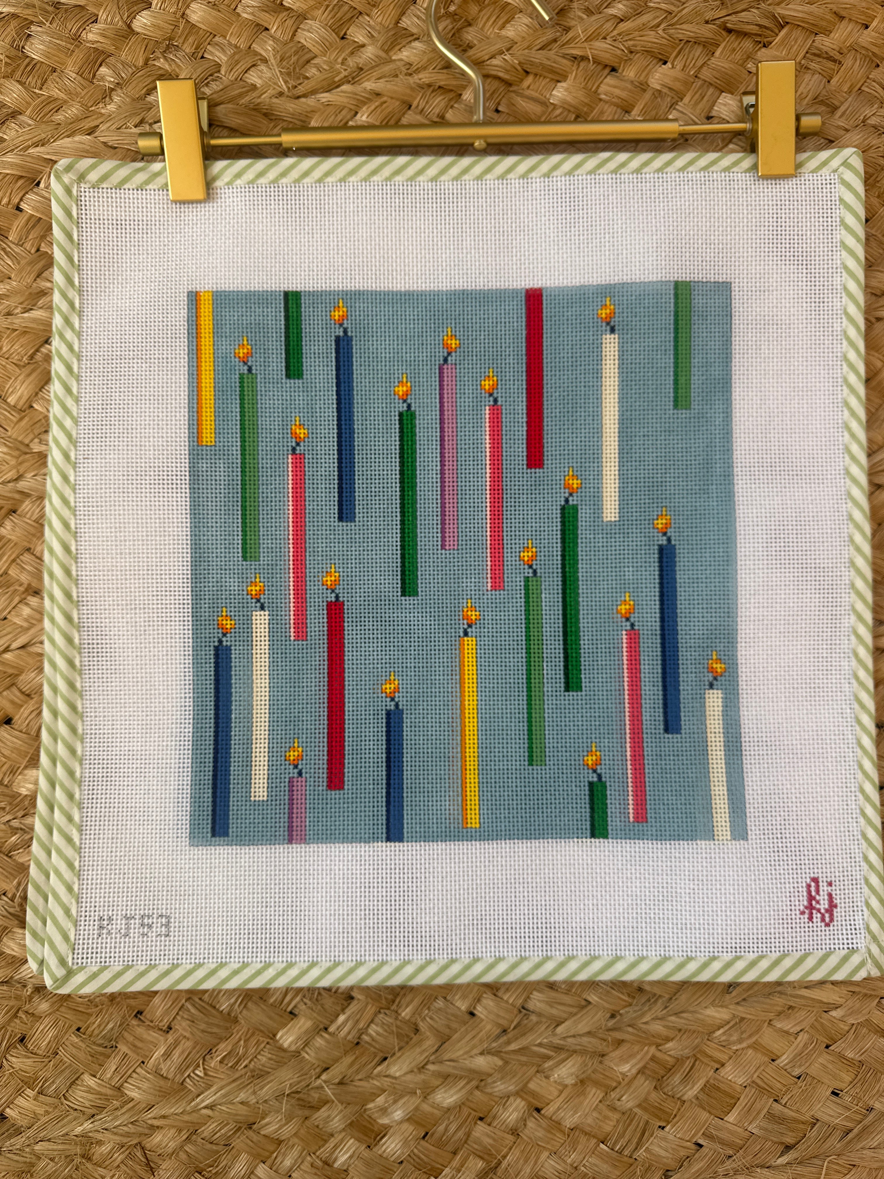 Candle Pillow | Needlepoint Canvas