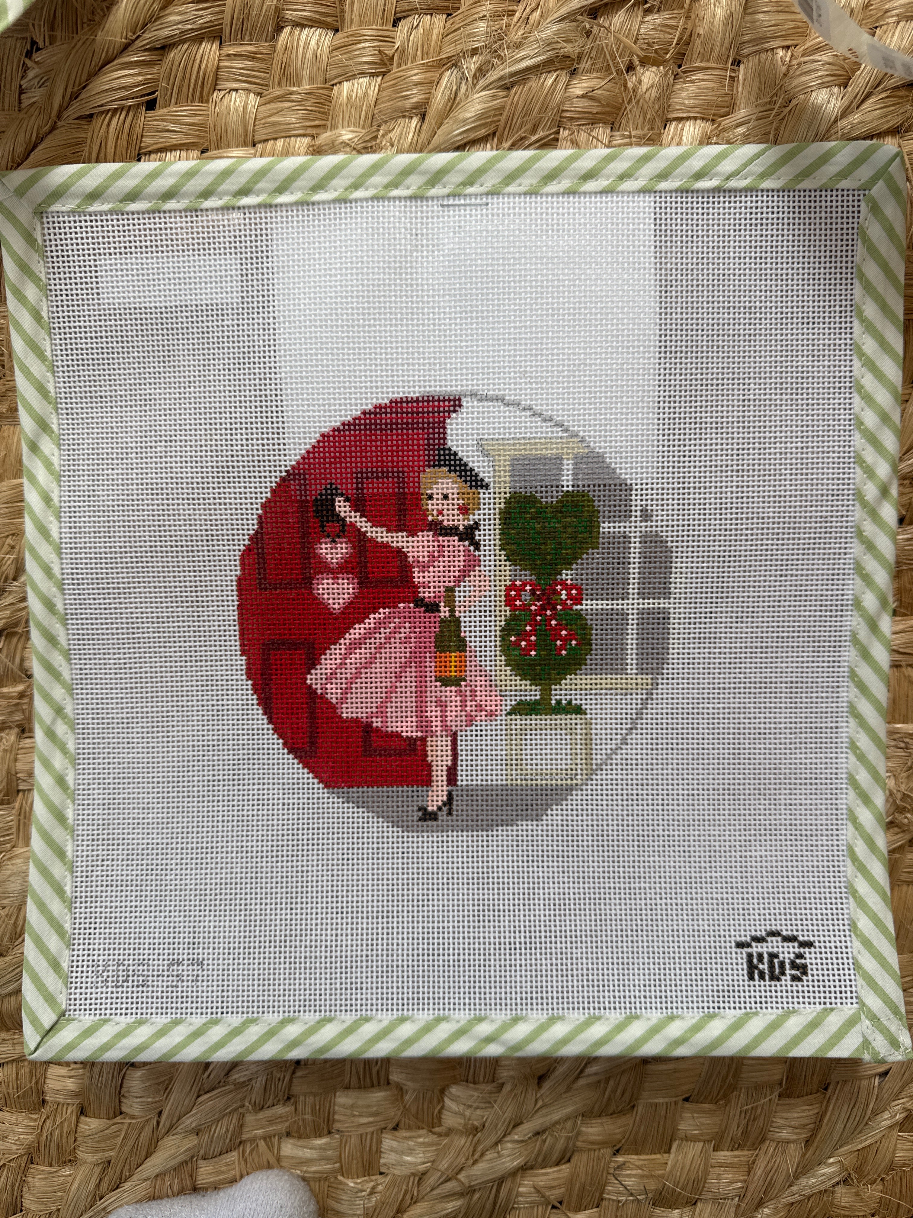 Betty Loves Valentine's Day Canvas and Stitch Guide | Needlepoint Canvas