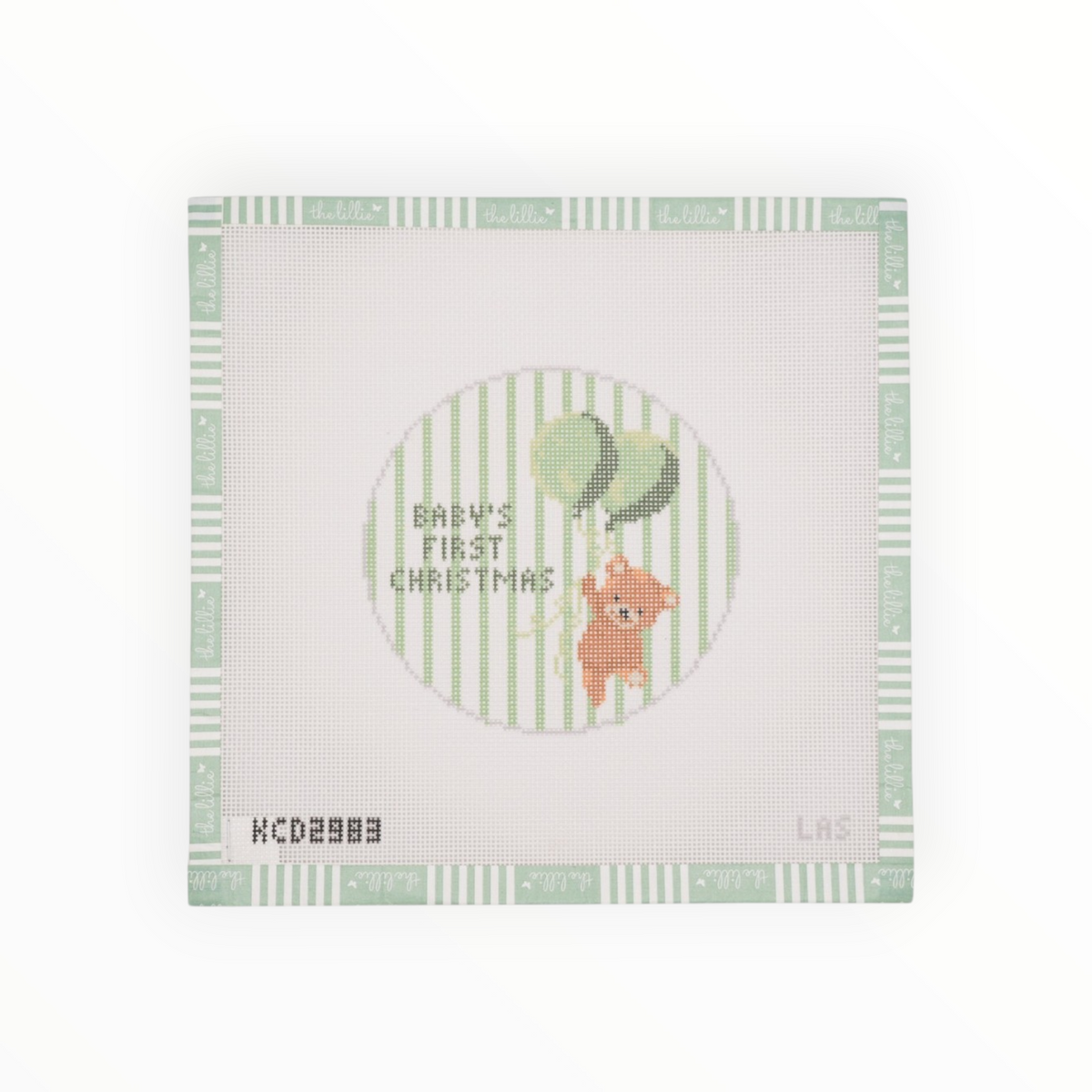 Baby's First Christmas Round | Needlepoint Canvas