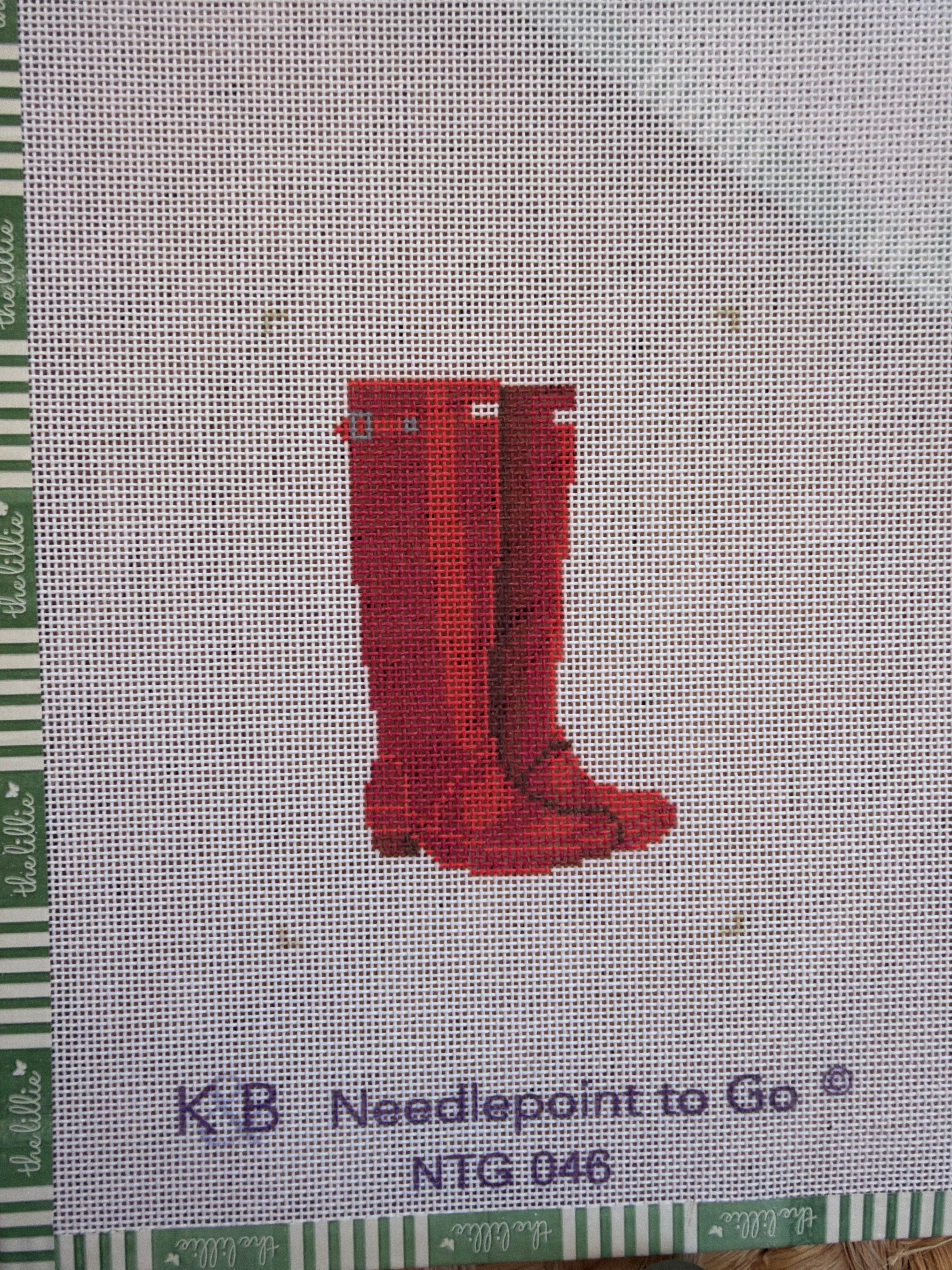 Preppy Wellies | Needlepoint Canvas