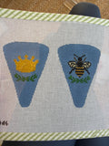 Queen Bee Scissors Case | Needlepoint Canvas