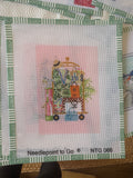 Palm Beach Luggage Cart | Needlepoint Canvas