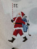 Santa Golfer | Needlepoint Canvas