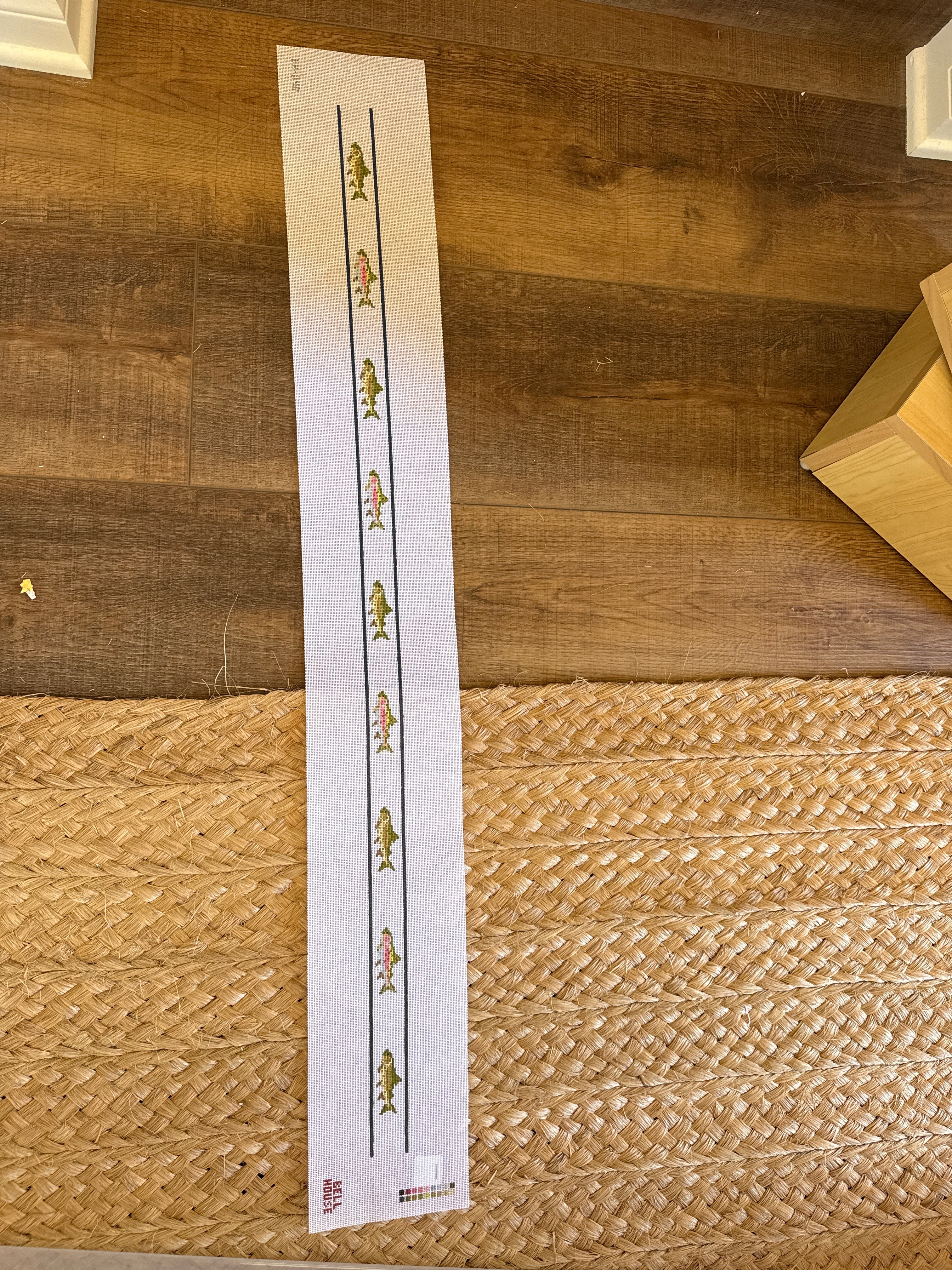 Alternating Trout Belt | Needlepoint Canvas