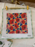 Retro Peonies | Needlepoint Canvas