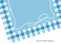 Gingham Mahjong Playing Mat - Americana