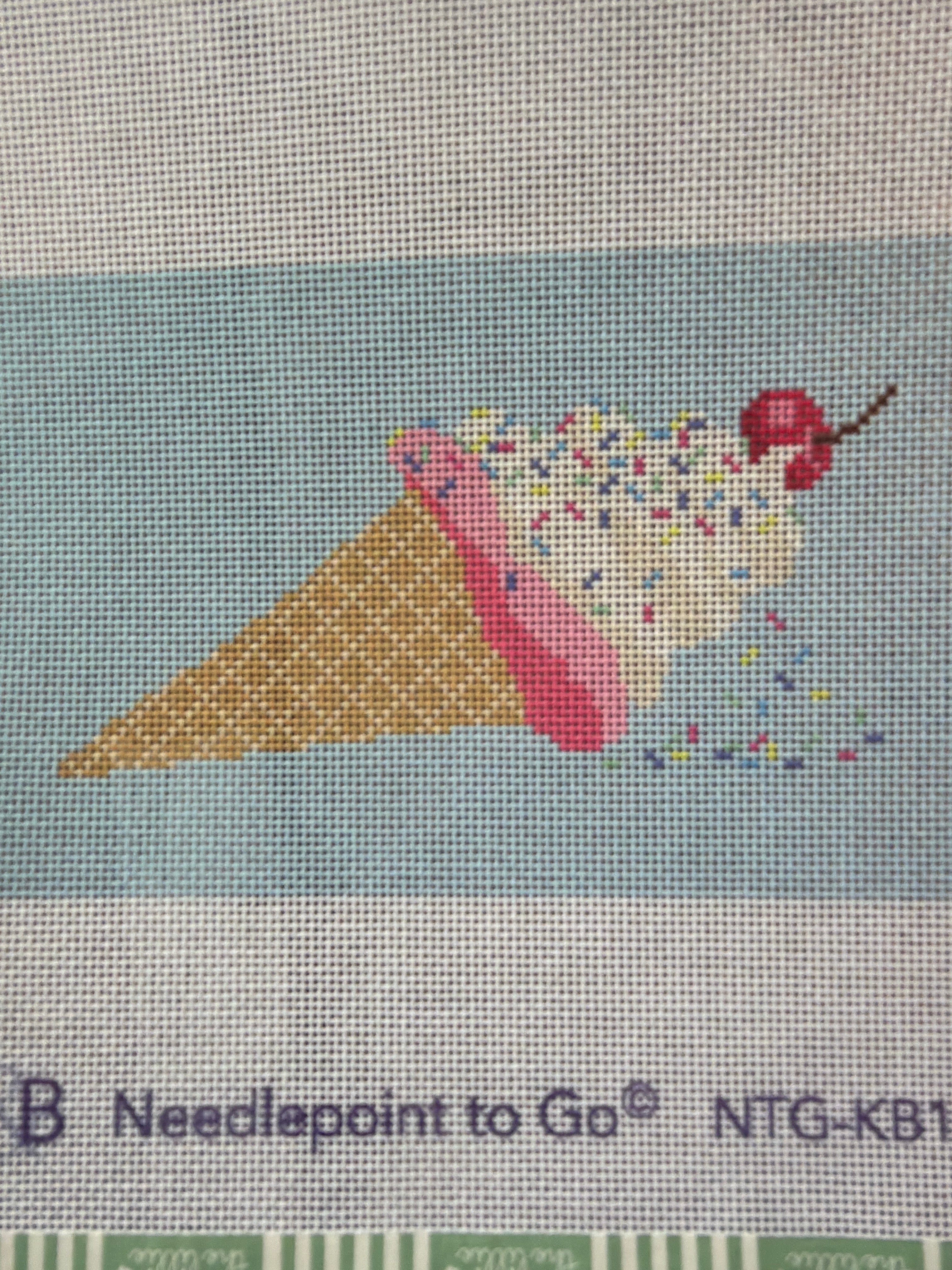 Ice Cream Insert | Needlepoint Canvas