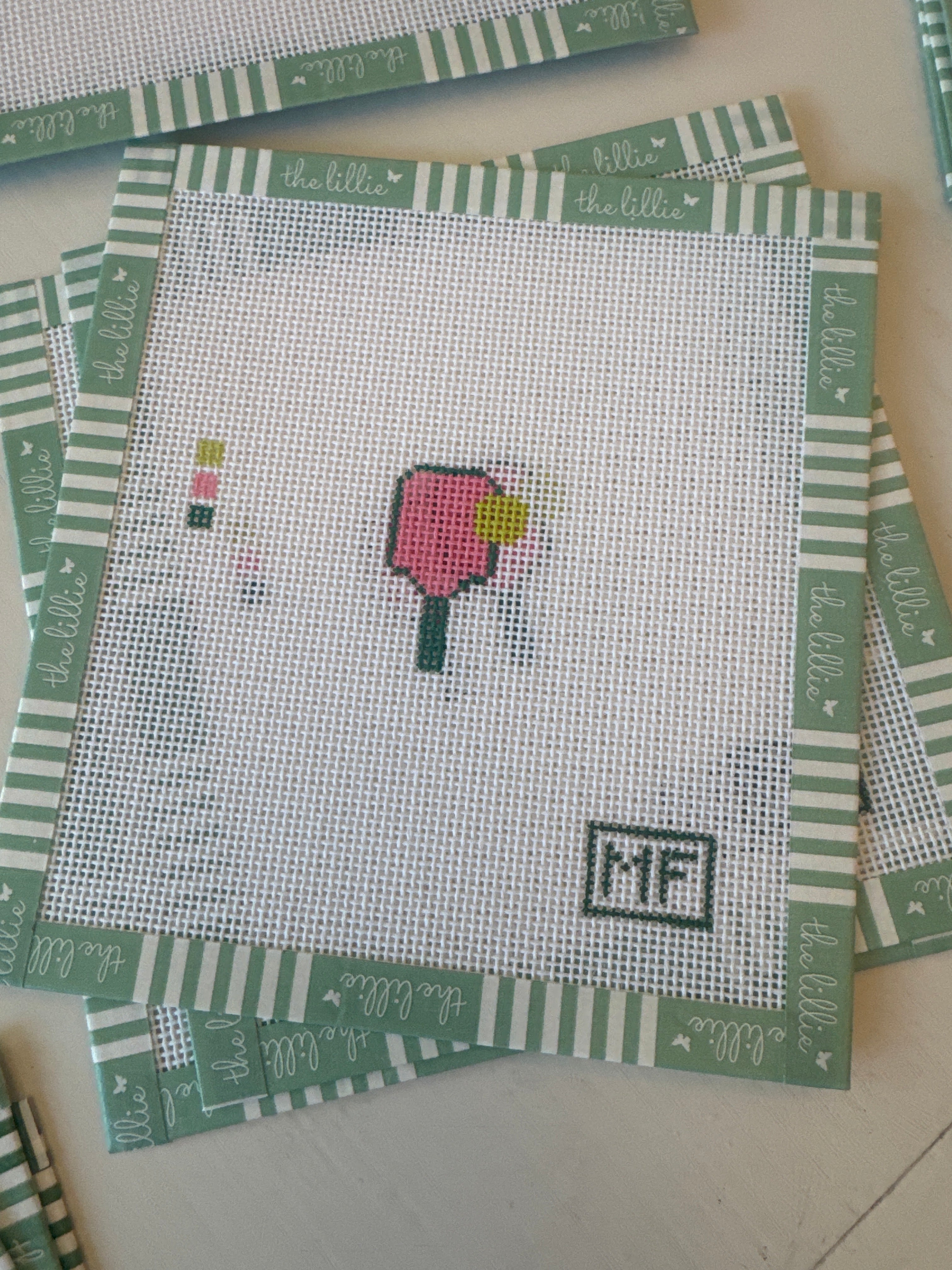 Pickle Ball Mini | Needlepoint Canvas