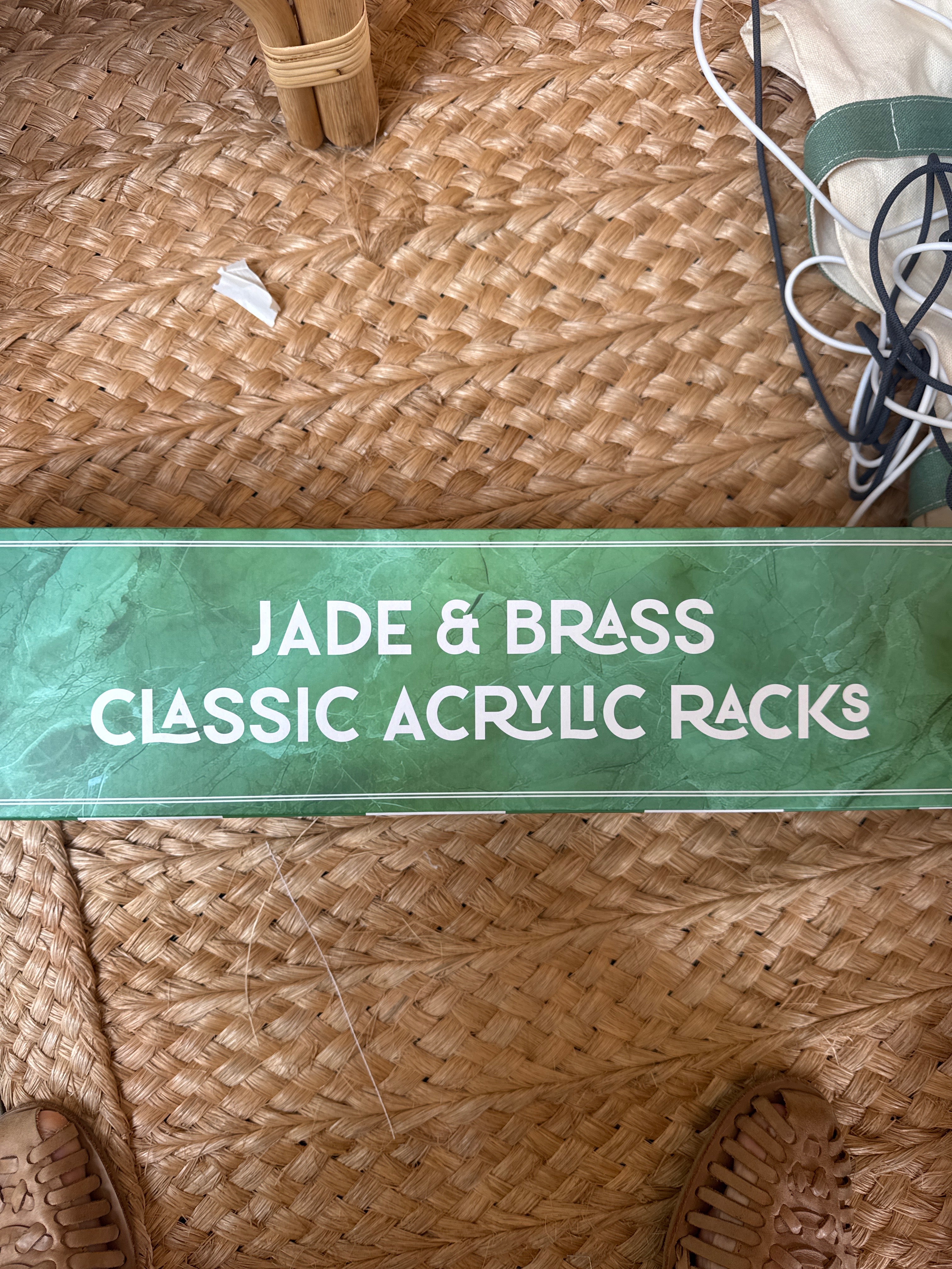 Jade & Brass Classic Acrylic Racks
