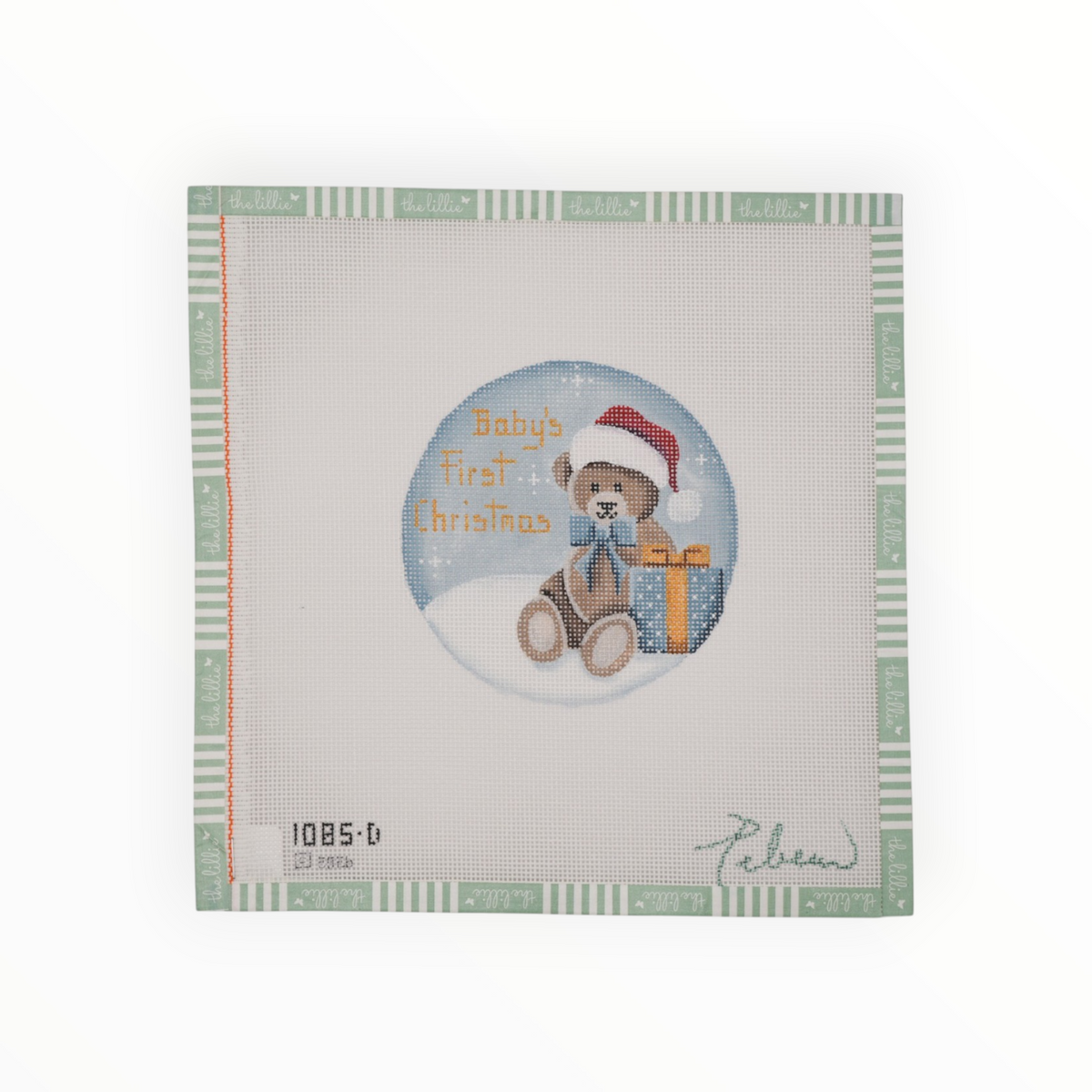 Baby's First, Boy Teddy | Needlepoint Canvas