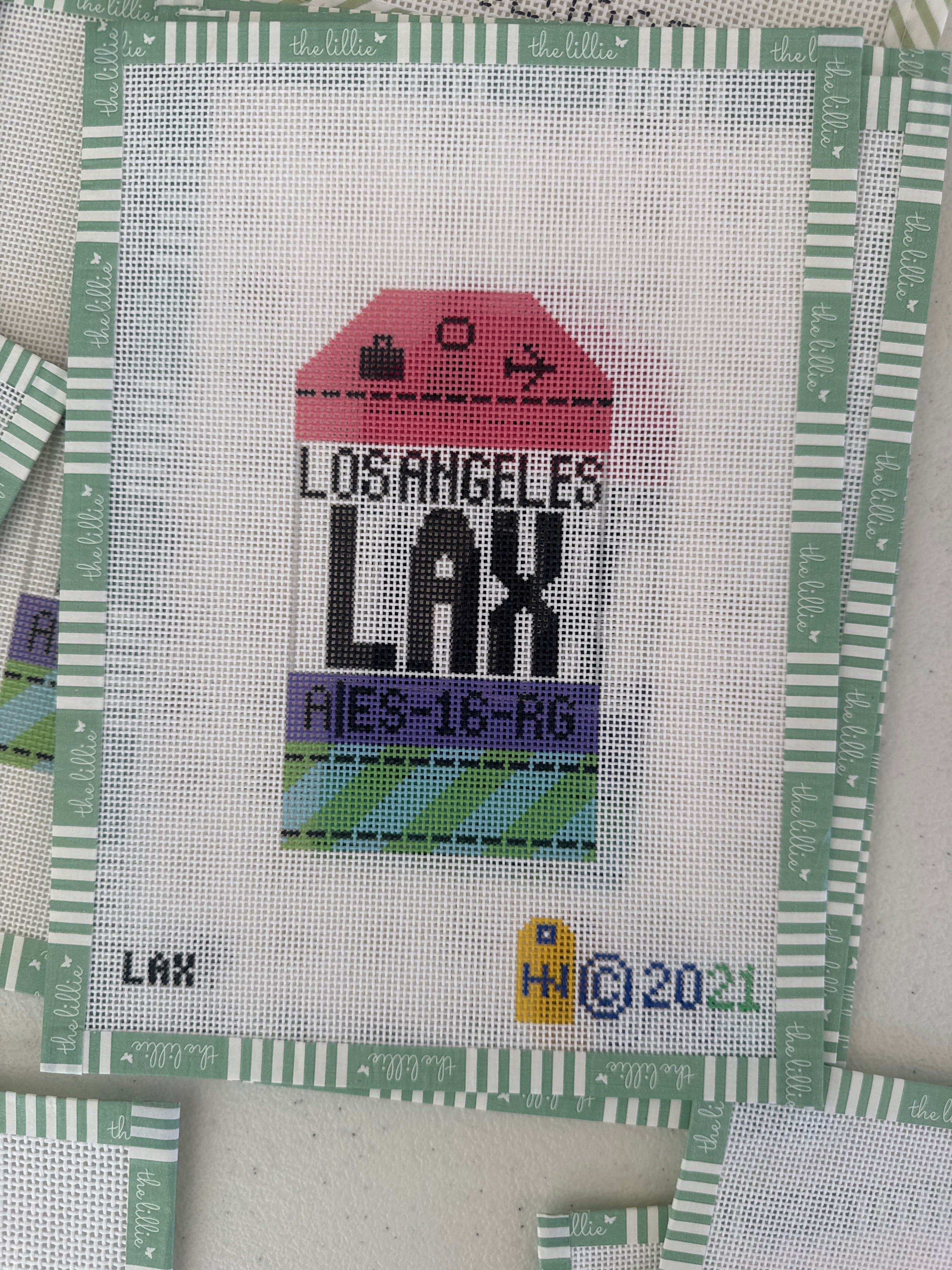 Los Angeles Retro Travel Tag