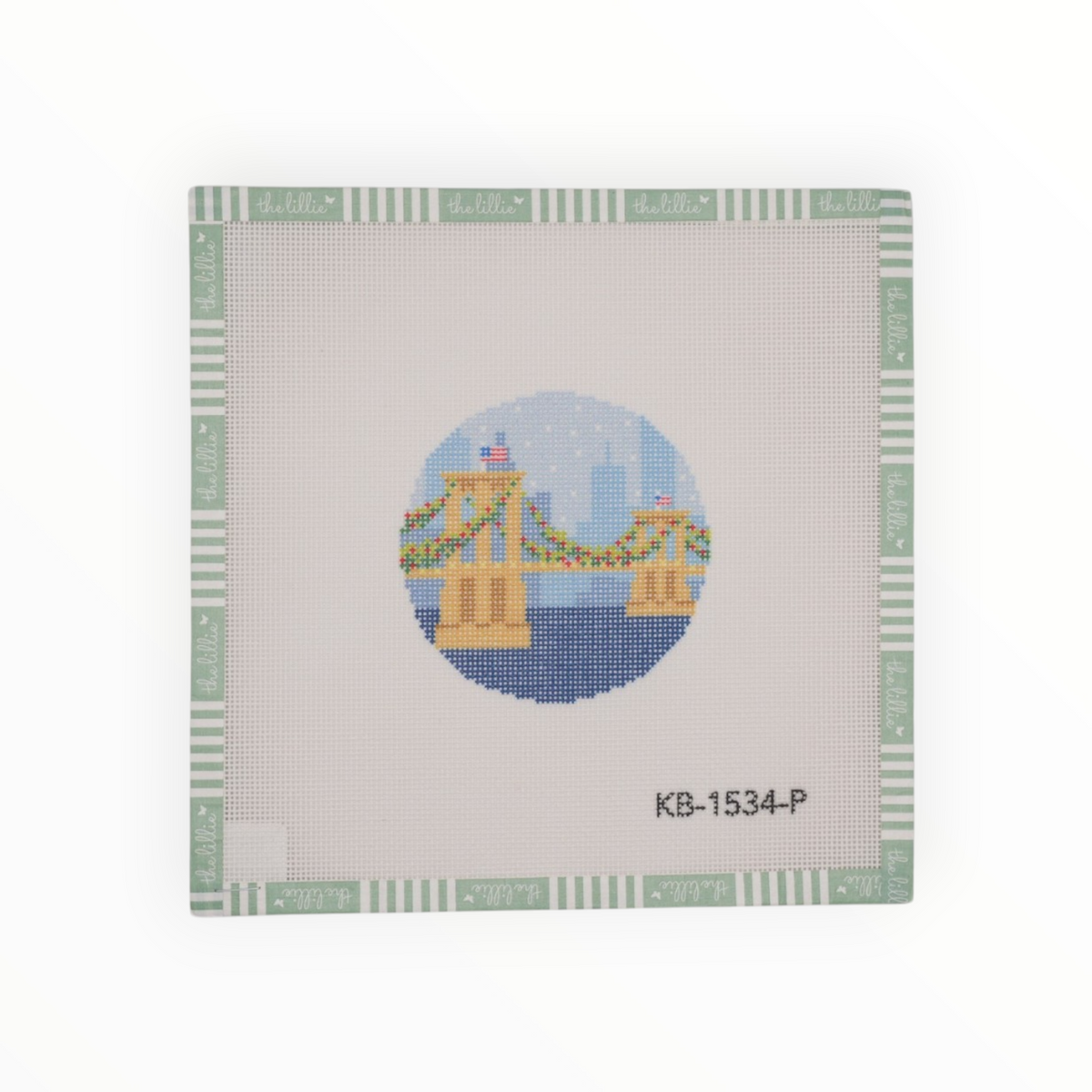 A New York Holiday – Brooklyn Bridge | Needlepoint Canvas