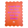 Mahjong Shuffle Card – Stayed for Drama (Orange)