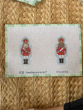 Double-Sided Nutcracker Ornament – Red | Needlepoint Canvas