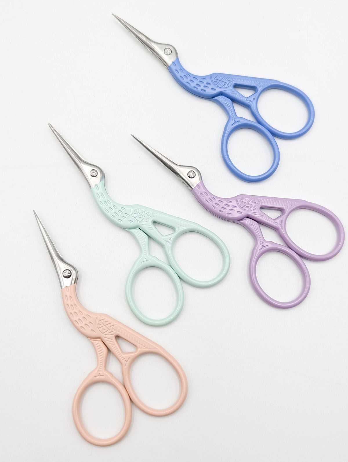 Stork Embroidery Scissors: Lavender purple