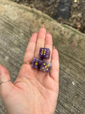 The Lillie Crystal Dice Set - Amethyst