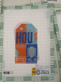 Houston Hobby Retro Travel Tag