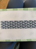 Y Pattern Keychain – Blue | Needlepoint Canvas