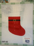 Santa Suit Mini Stocking | Needlepoint Canvas