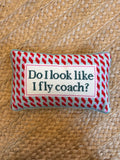 Fly Coach Needlepoint Pillow
