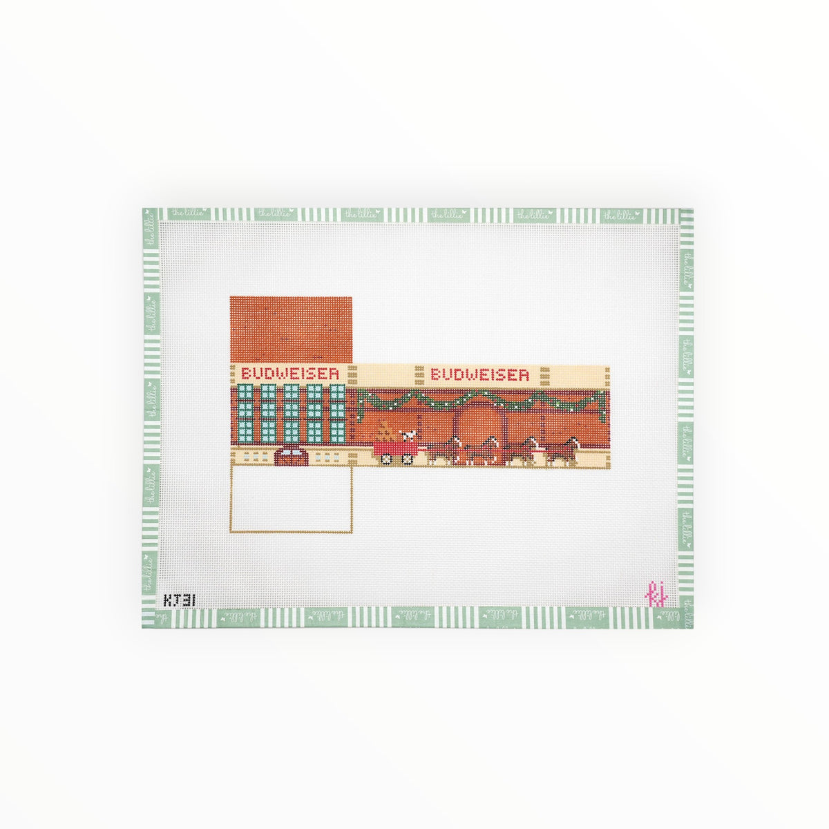 3D Brewhouse needlepoint canvas by Gingham Stitchery