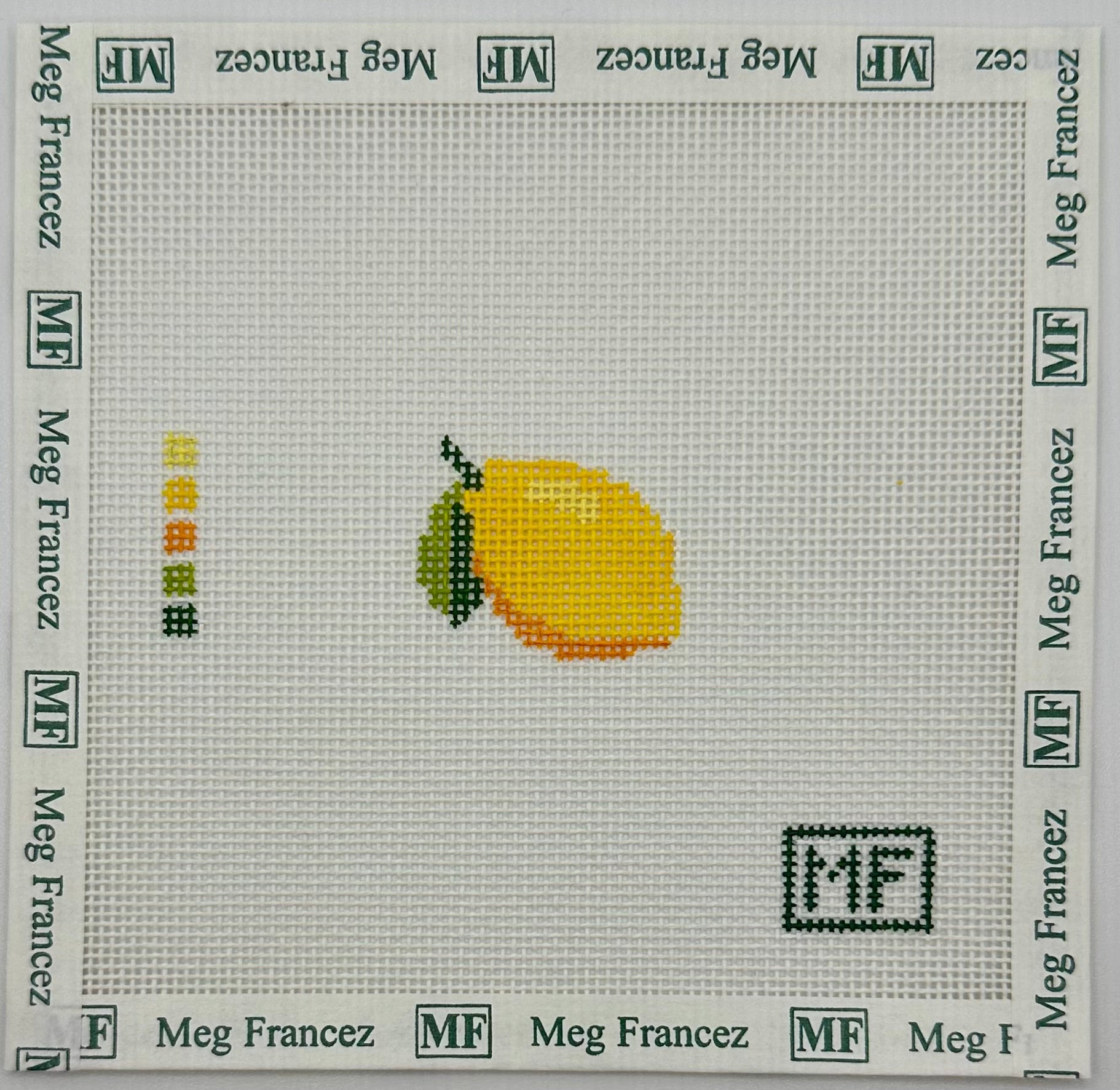 Lemon Mini needlepoint canvas