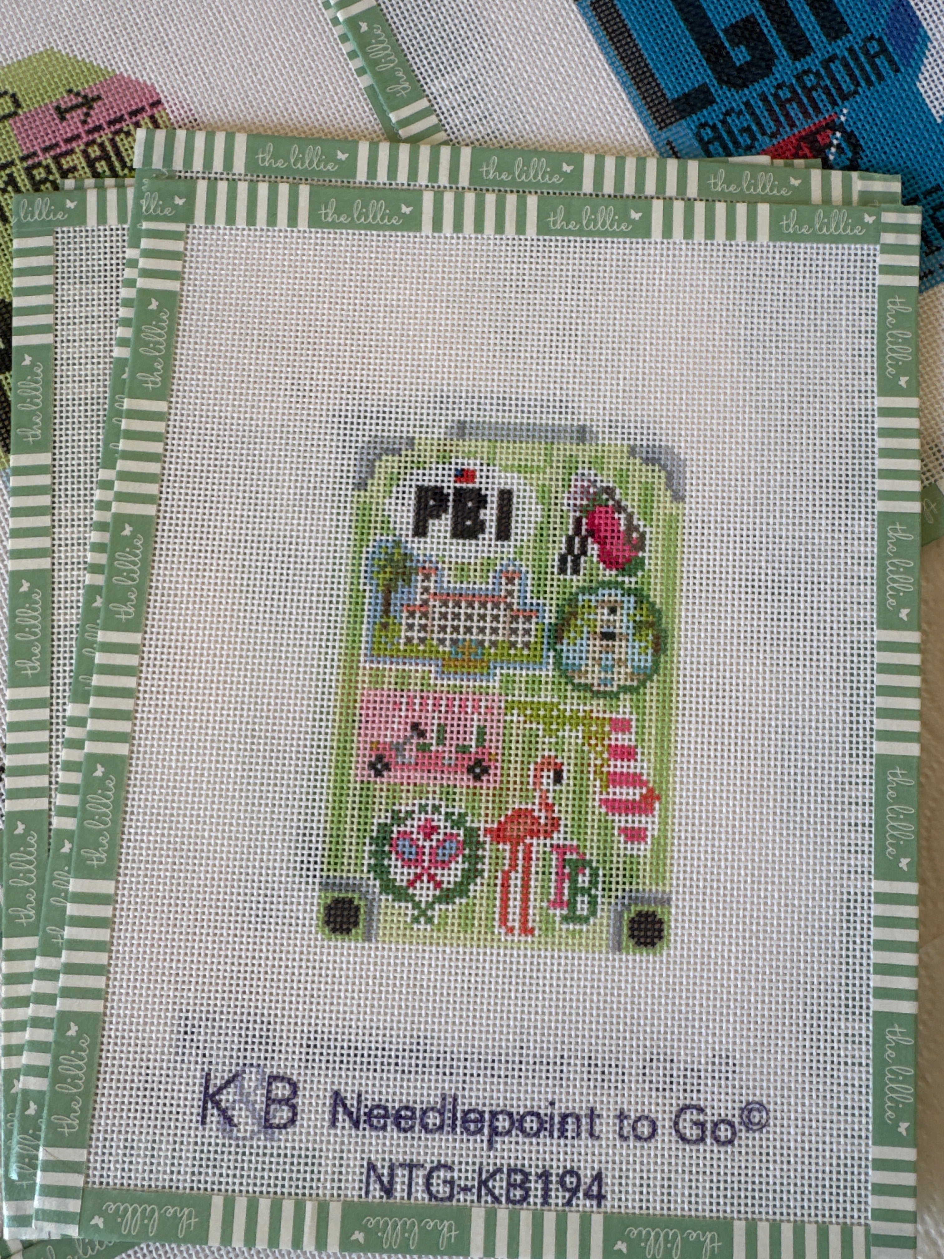 Globe Trotter – Palm Beach | Needlepoint Canvas
