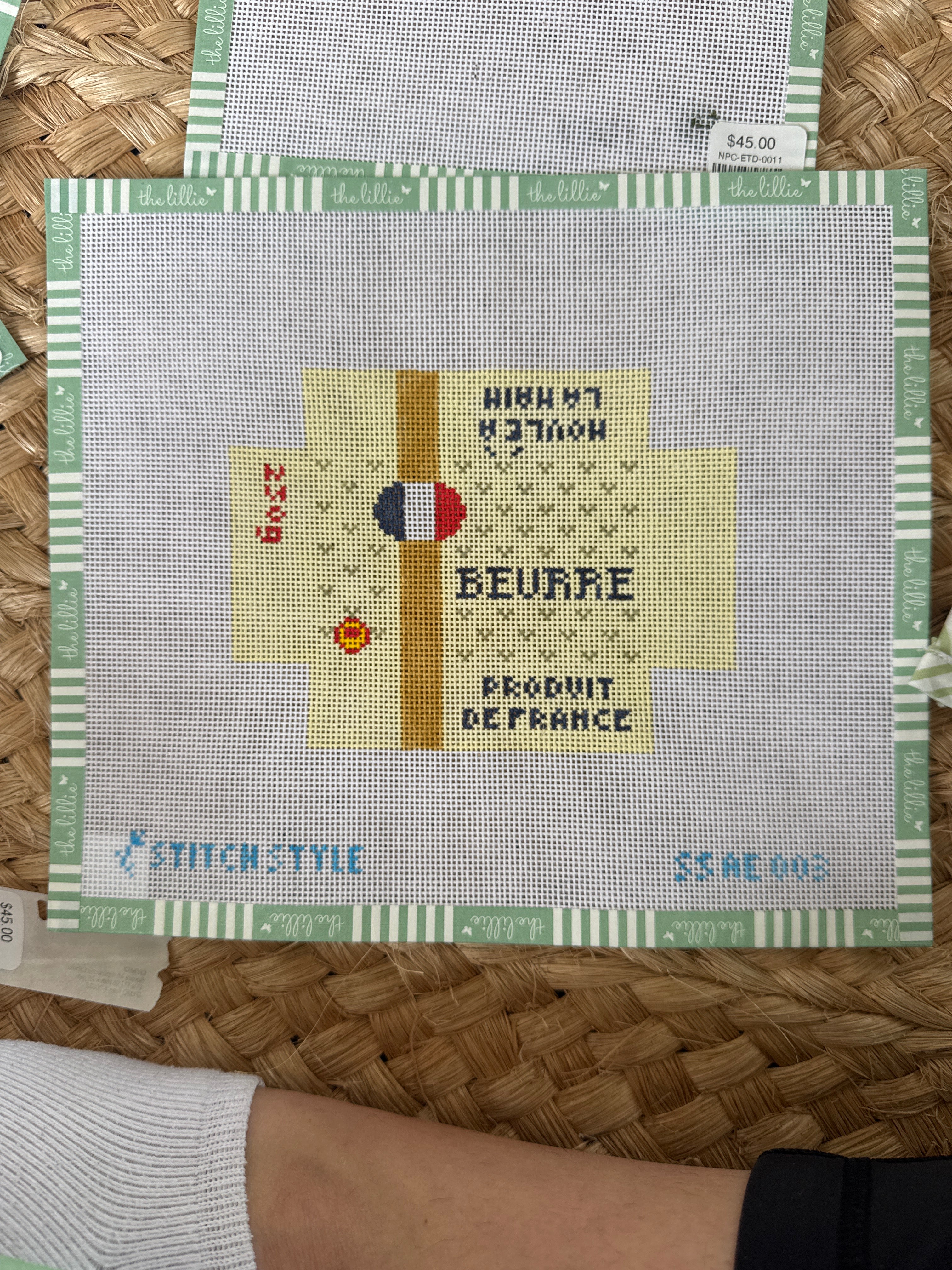 3D French Butter | Needlepoint Canvas
