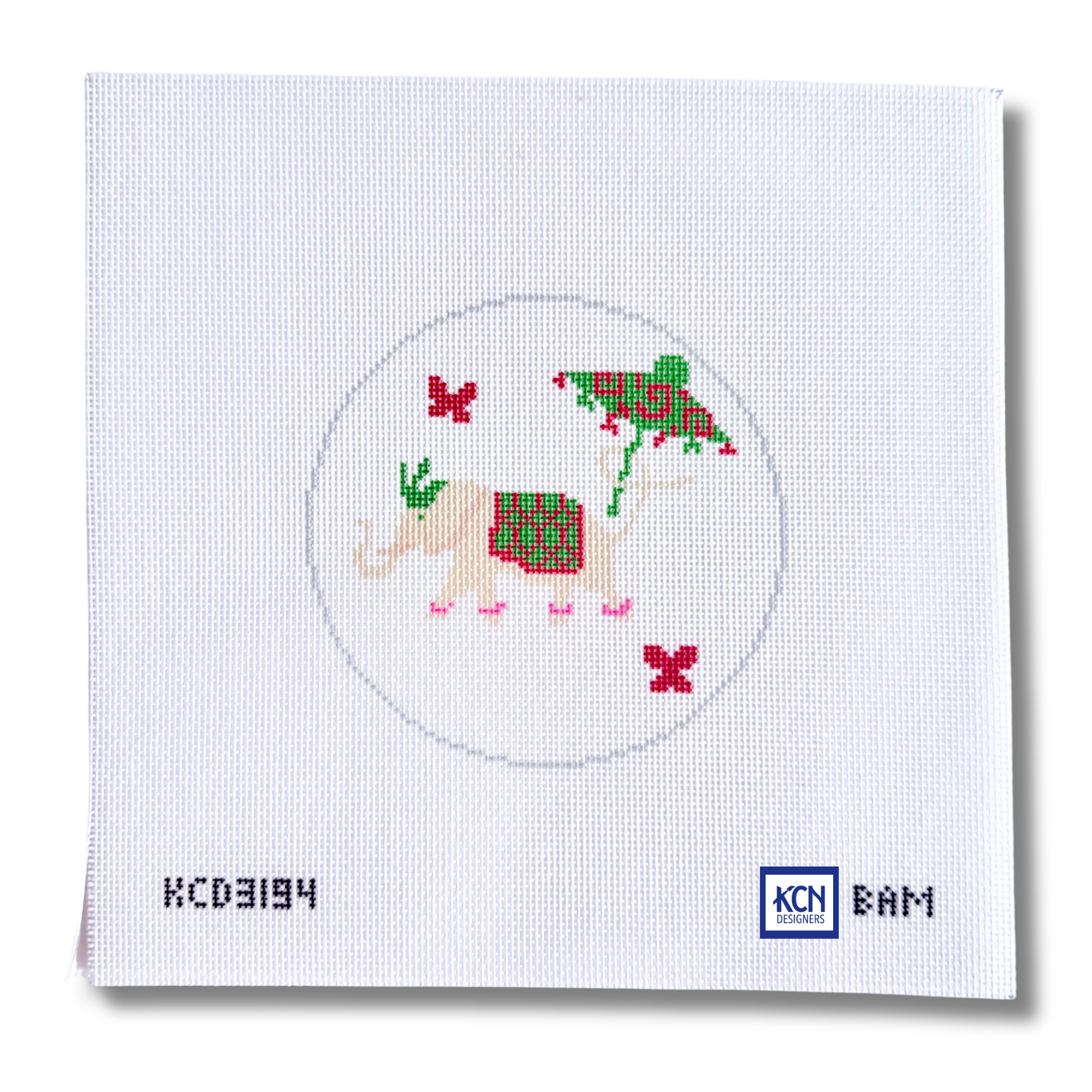 Bam Elephant Ornament Printed Canvas