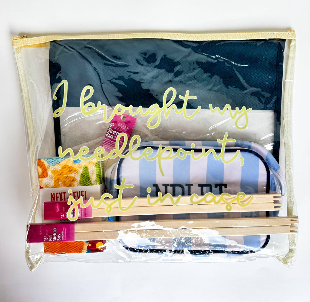 “I Brought My Needlepoint" Bag | Needlepoint Accessories
