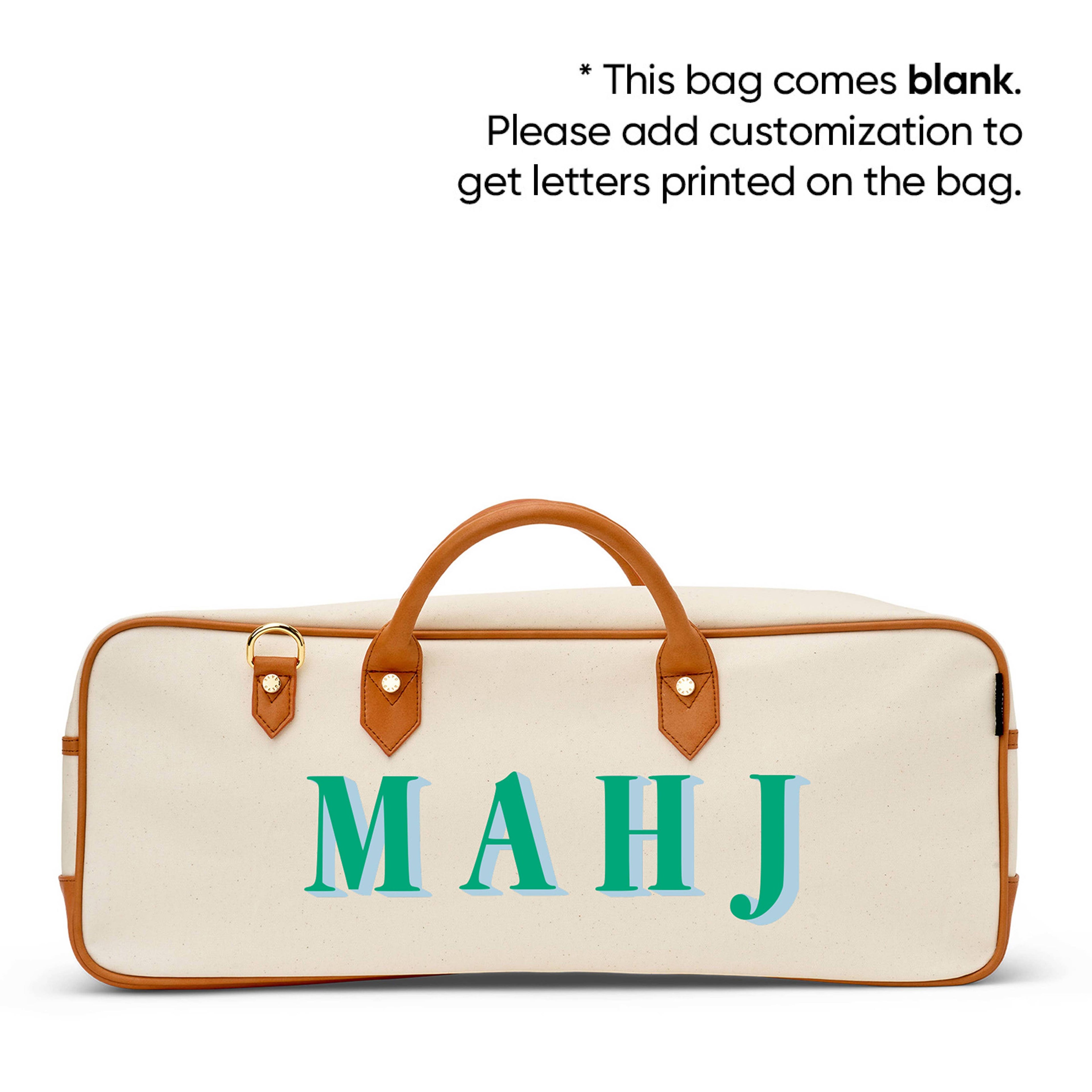 Mahjong Tote: Natural