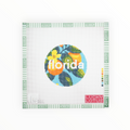 50 States Round | Florida needlepoint canvas by Lucky Lotus
