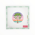 50 States Round | South Carolina needlepoint canvas by Lucky Lotus