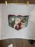 1472-A Santa's Puppy Cuff | Needlepoint Canvas