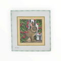 Bunny in Raspberry Patch needlepoint canvas by Tapestry Tent, 13 mesh
