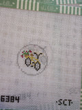 Yellow Bicycle Fob | Needlepoint Canvas