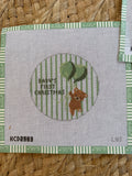 Baby's First Christmas Round | Needlepoint Canvas