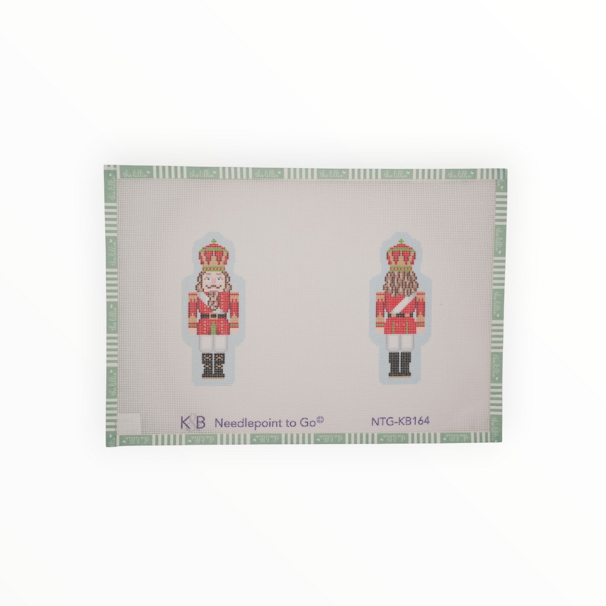 Double-Sided Nutcracker Ornament – Red needlepoint canvas by Needlepoint To Go, 18 mesh