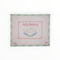 Baby Sleeping - Pink needlepoint canvas by Stitch Style