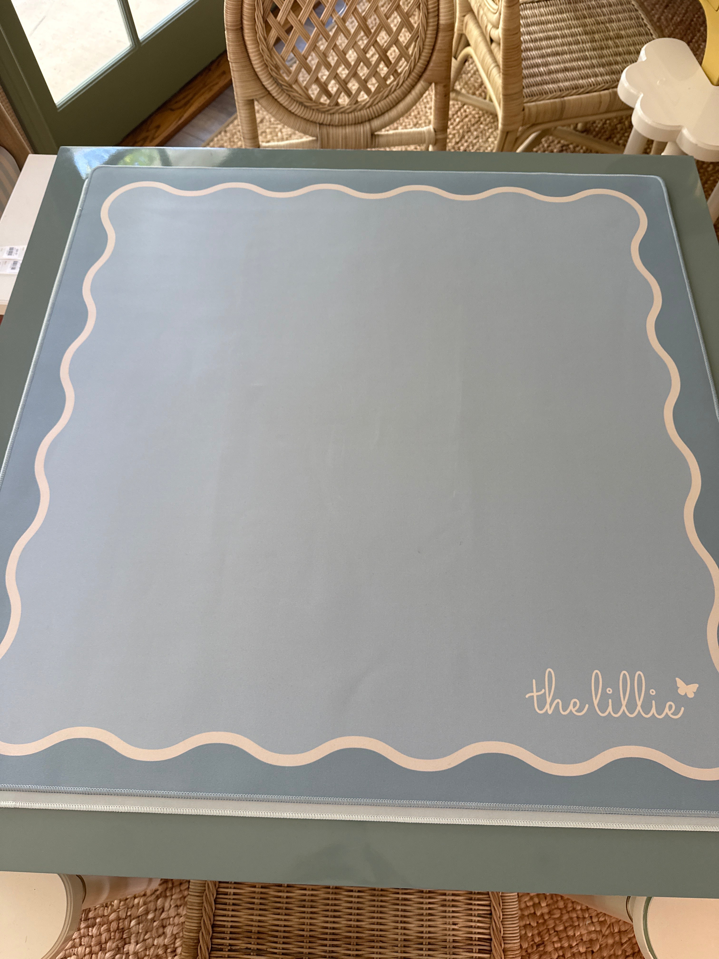 The Lillie Mahj Mat - Miramar Blue