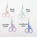 Stork Embroidery Scissors: Blush pink