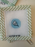 Pickleball Key Fob Insert | Needlepoint Canvas