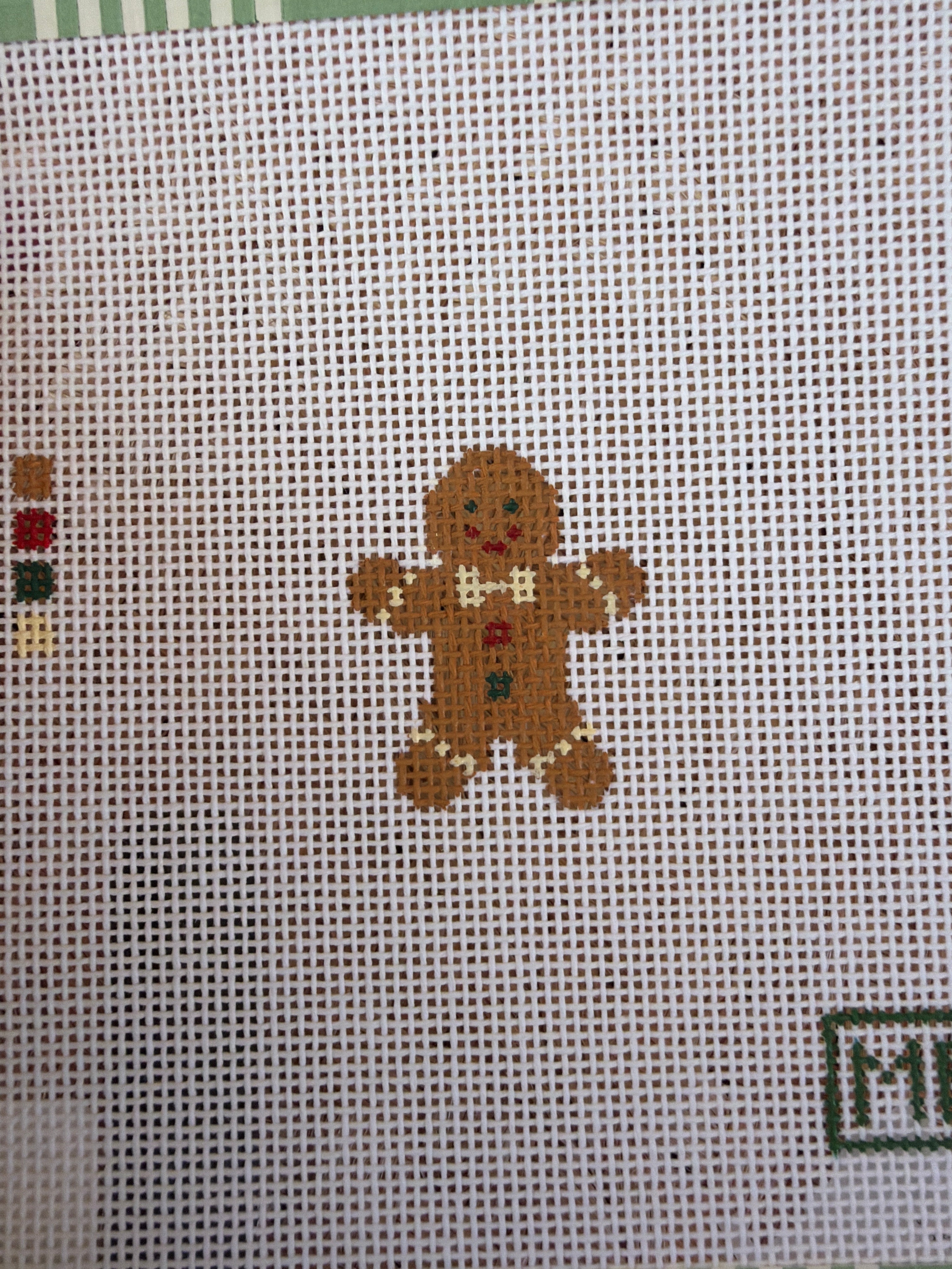 Gingerbread Man Mini | Needlepoint Canvas