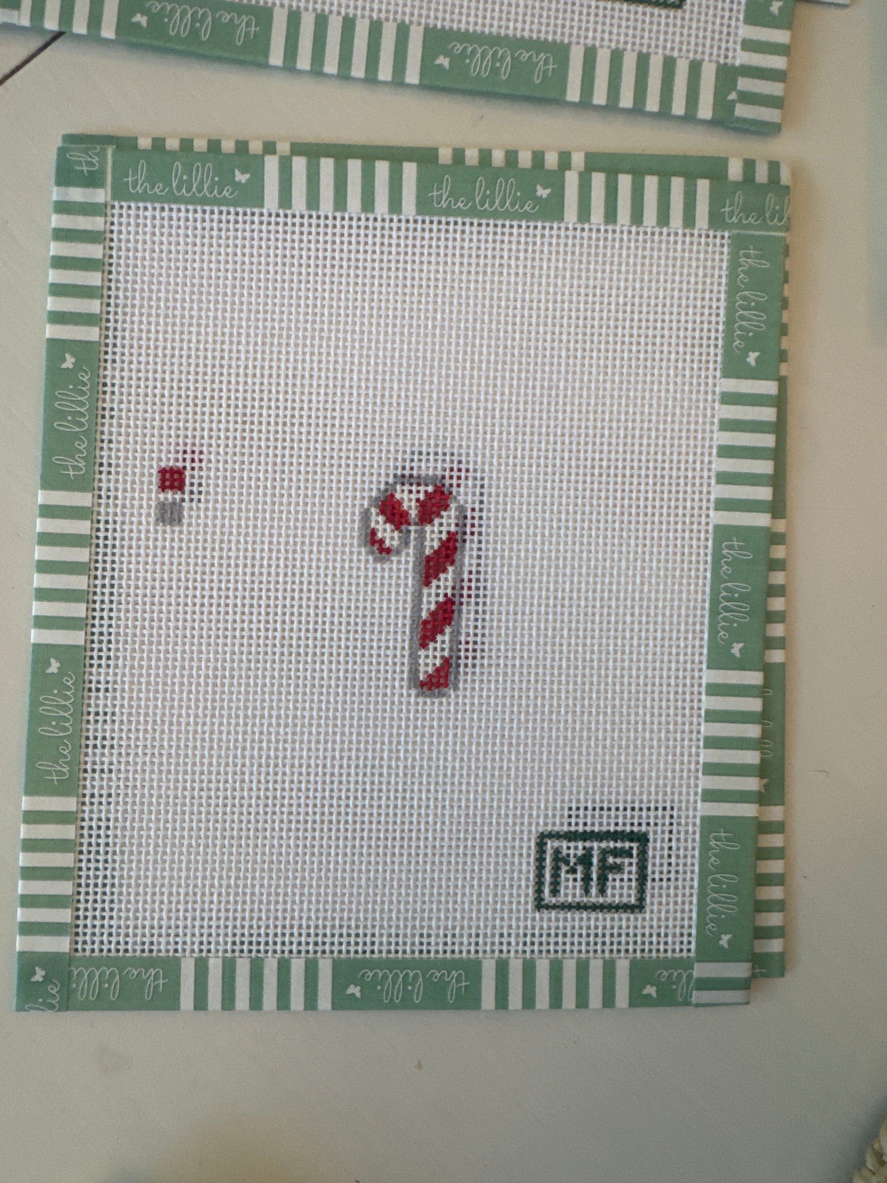 Candy Cane (Red) Mini | Needlepoint Canvas