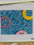 Pool Clutch with Floaties | Needlepoint Canvas