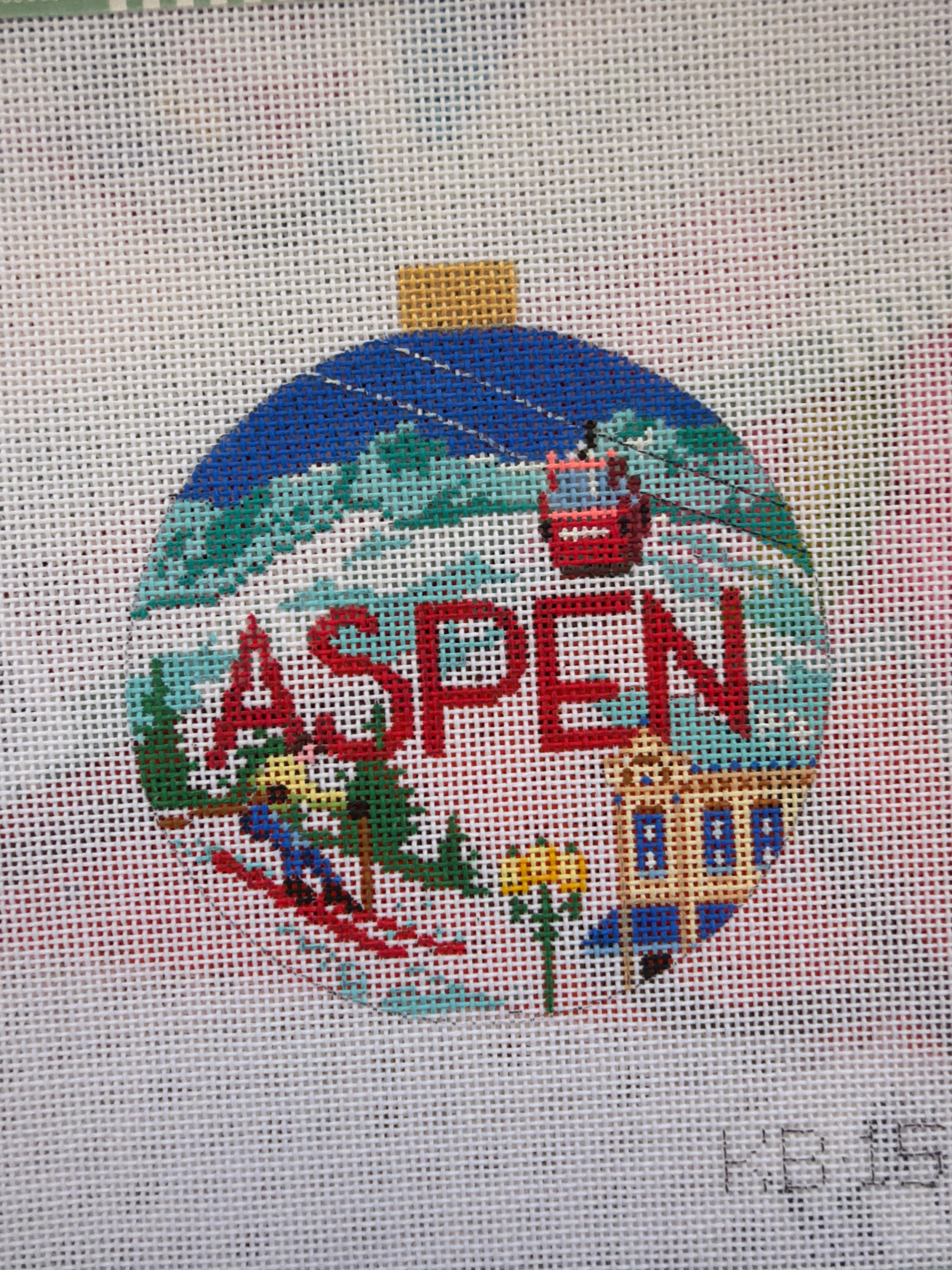 Ski Resorts – Aspen | Needlepoint Canvas
