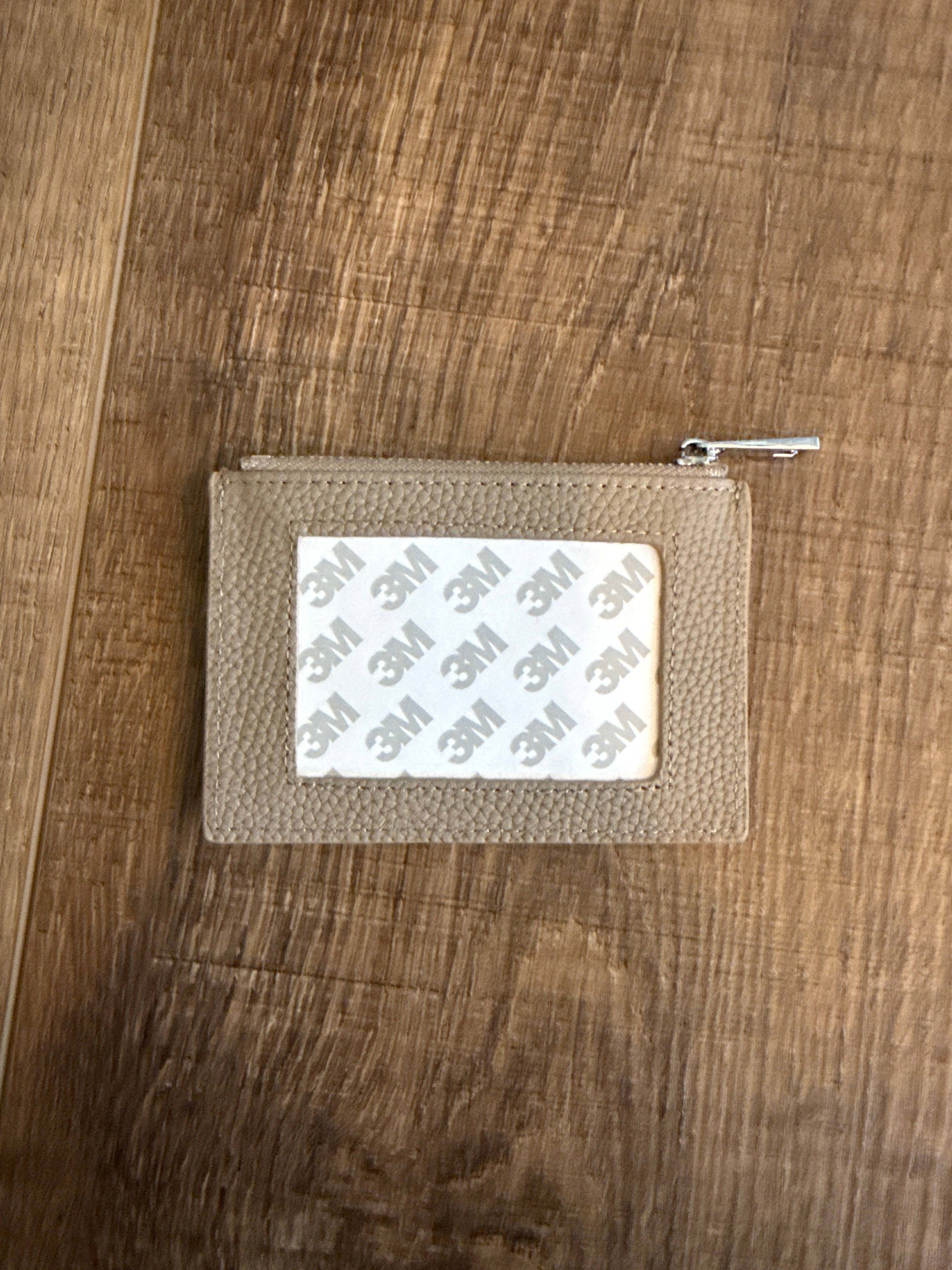 Everyday Wallet - Taupe + silver chain