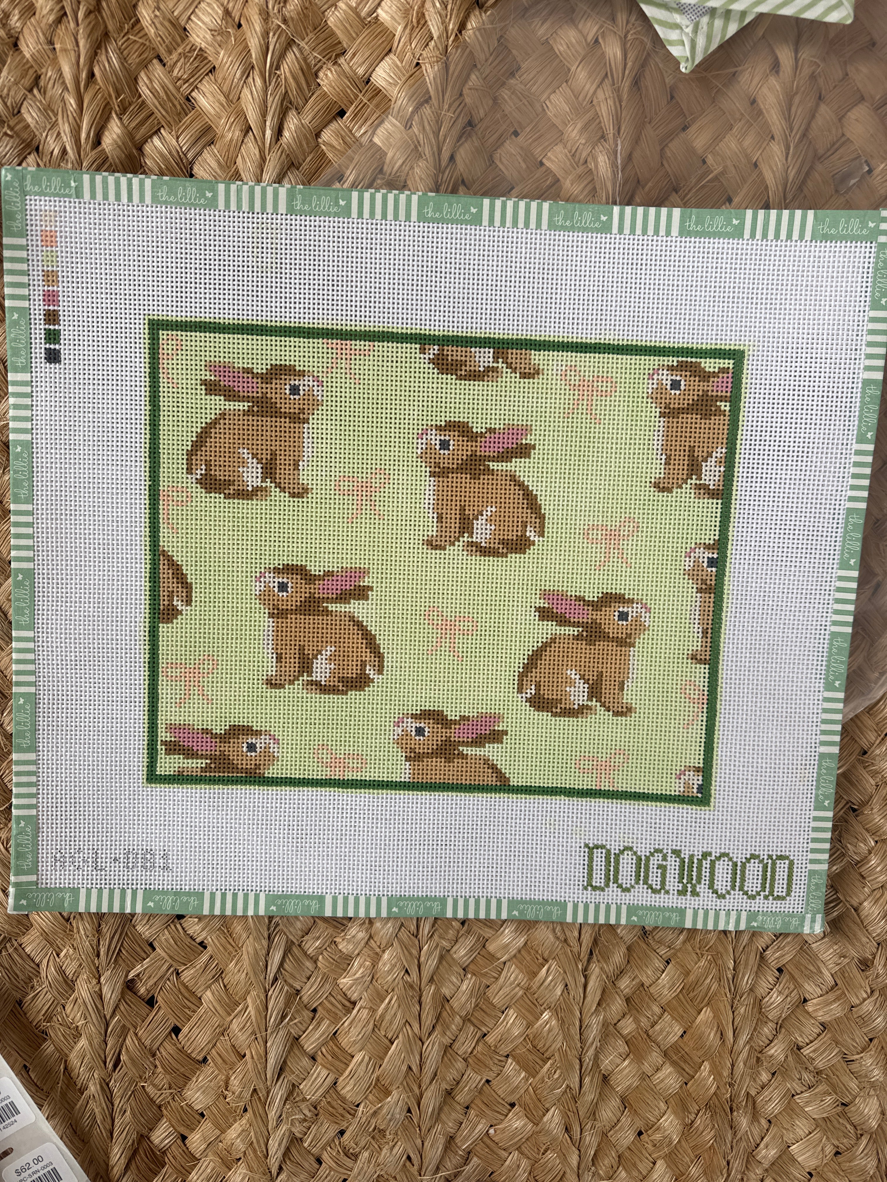 Bunnies & Bows | Needlepoint Canvas